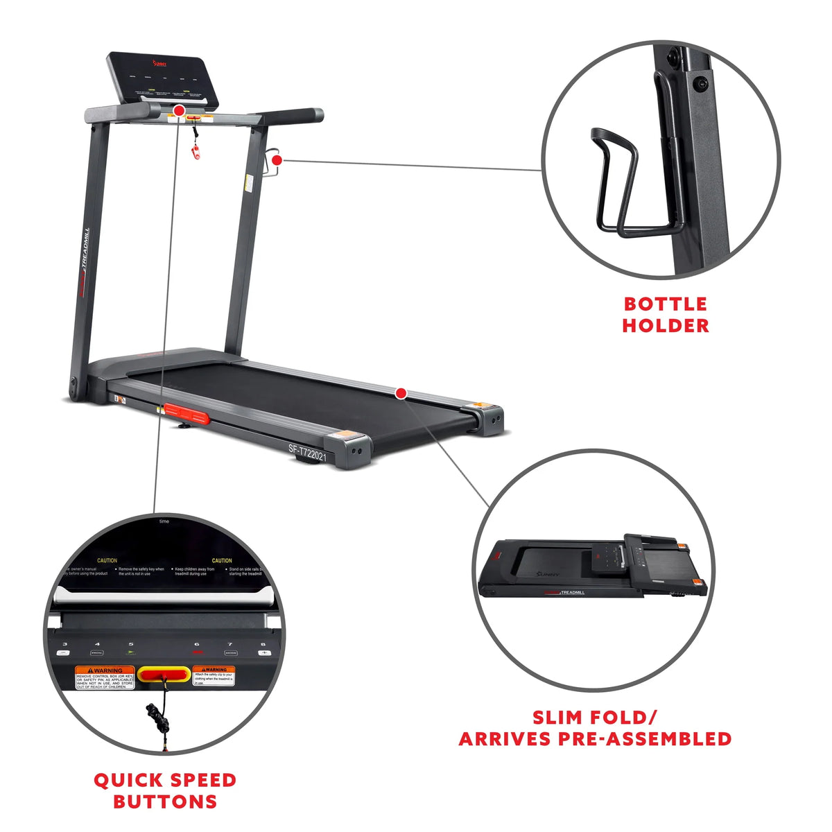 Slim Treadmill with Bluetooth P592
