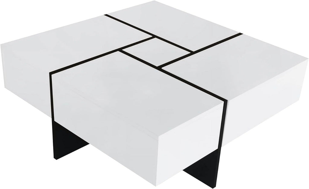 Coffee Table with 4 Hidden Storage Compartments V79347