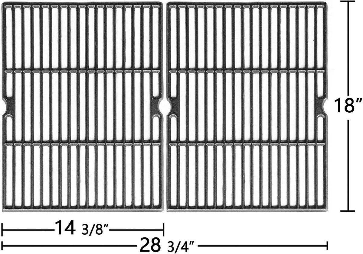 18 Inch Cast Iron Grill Grates, Set of 2 Y372966