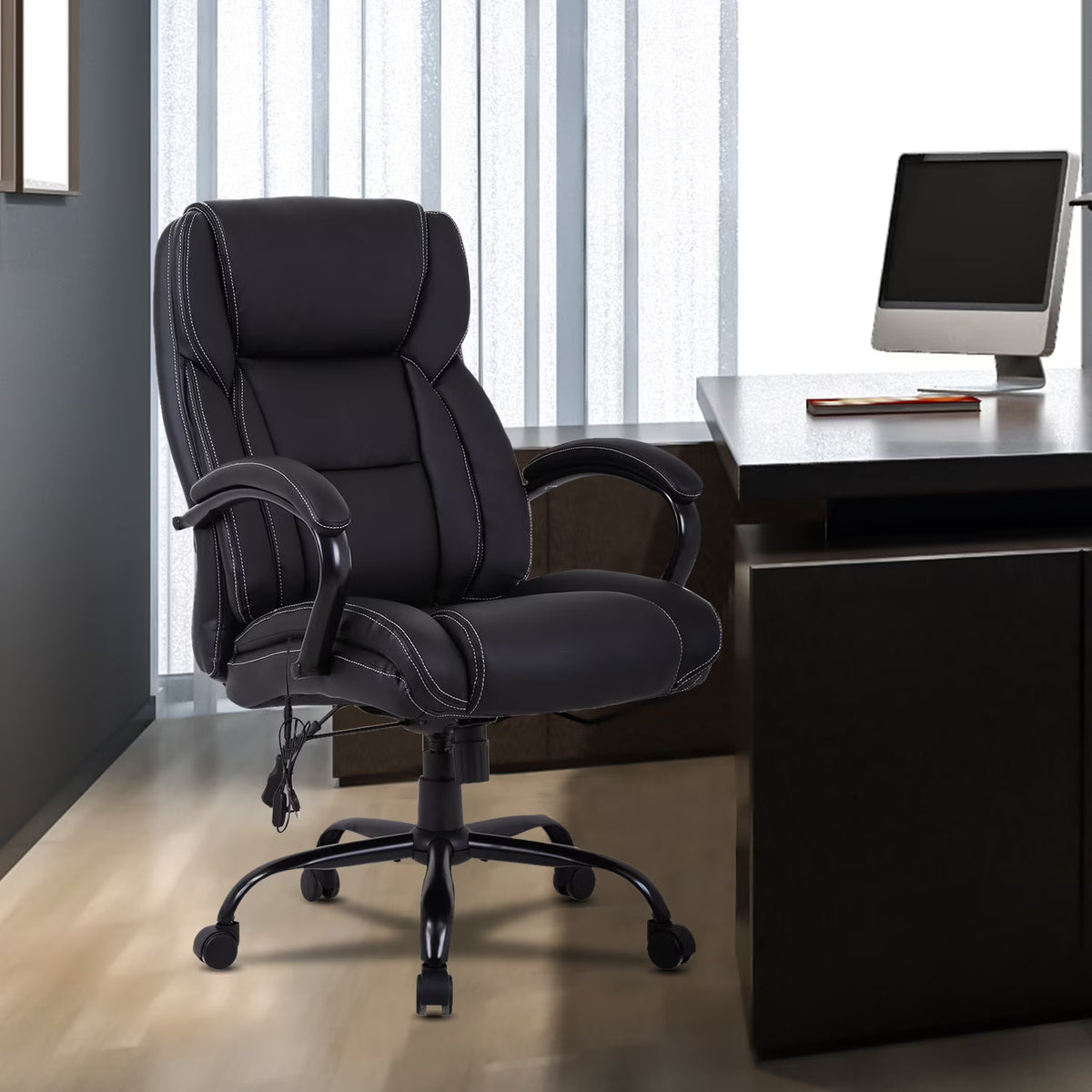 Black High Back PU Leather Executive Office Chair C595