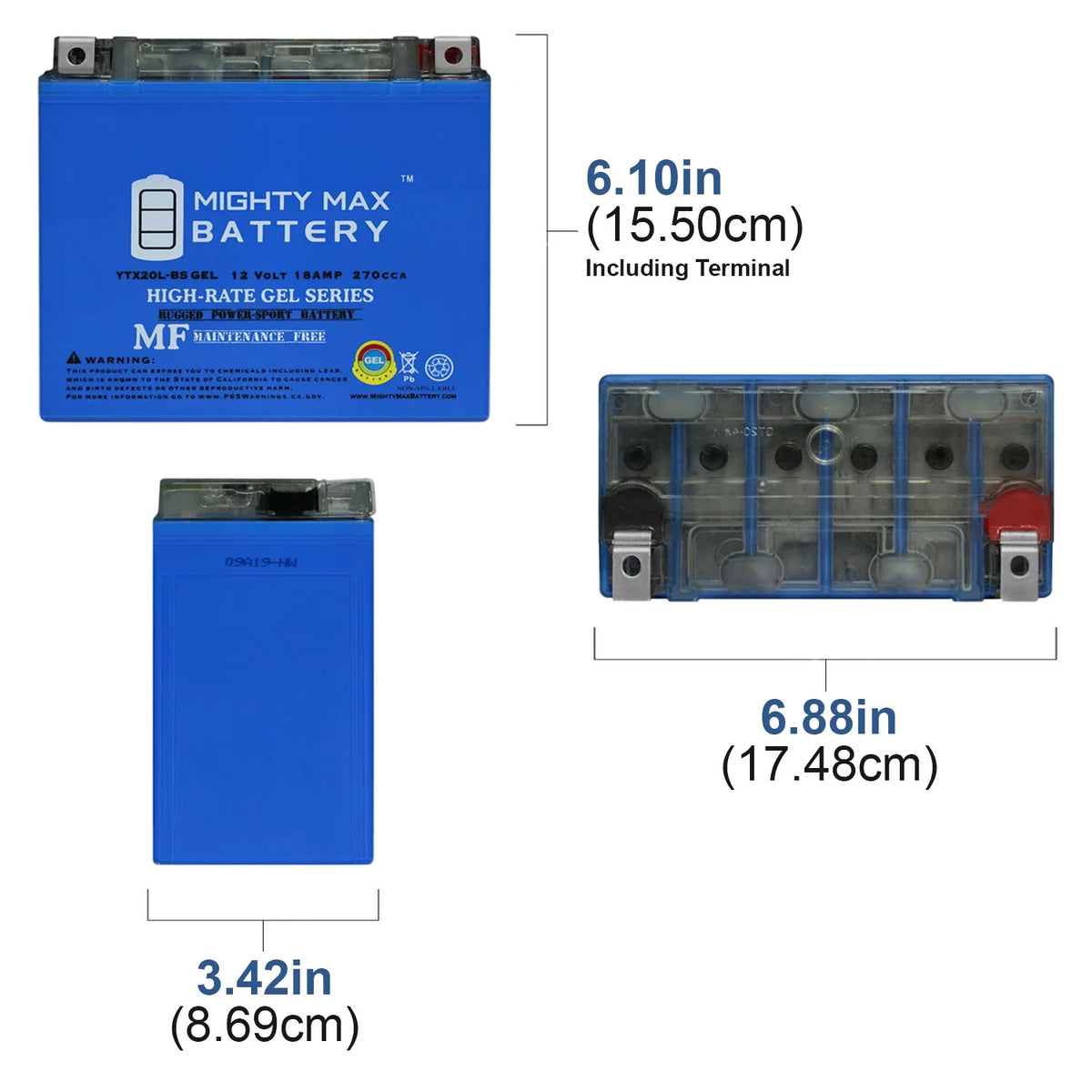 12V GEL Replacement Battery D4789