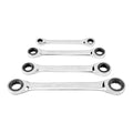 Metric Ratcheting Double Box End Wrench Set, 4 Piece J703206