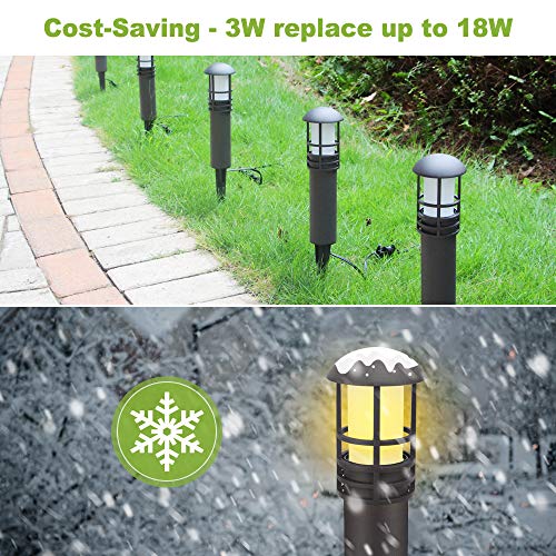 12-Pack 3W 12V Low Voltage Pathway Lights, Aluminum Housing, 5000K Cool White S792