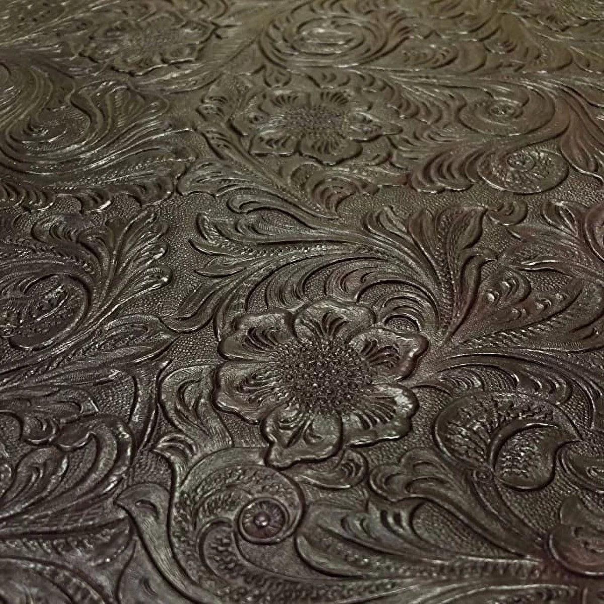 Burgundy Faux Leather Fabric X921