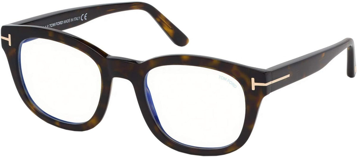 Shiny Dark Havana Rose Gold Blue Multicolour Eyeglasses T63063