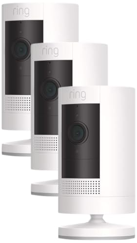 White Weather-Resistant Outdoor Camera with Color Night Vision O28895