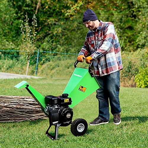 7HP Gas Powered Wood Chipper Shredder Mulcher A667