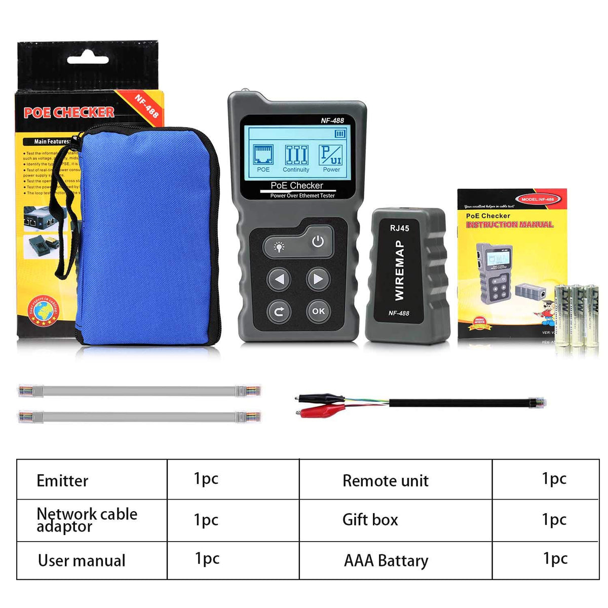 RJ45 POE Ethernet Tester Z41992