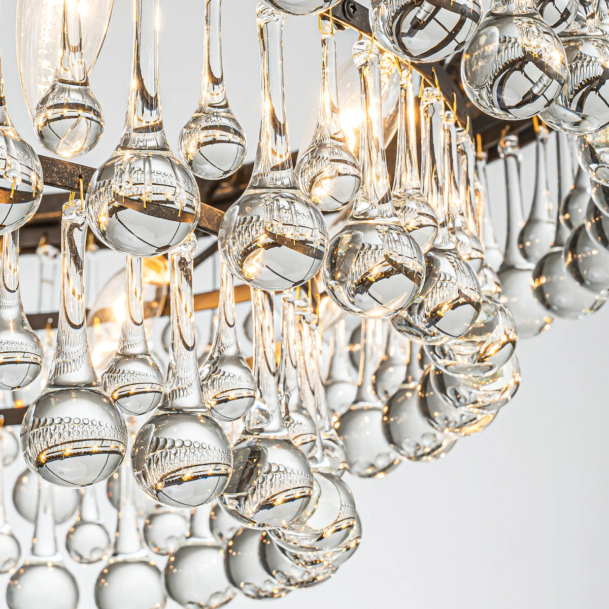 10-Light 3-Tier Drum Crystal Chandelier C4259
