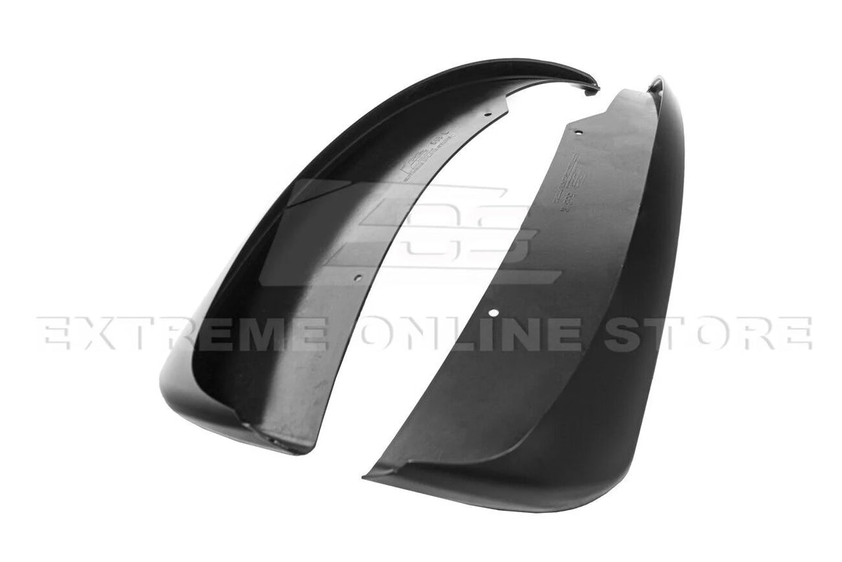 GM Factory XL Extended Style Front & Rear Side Splash Guards Mud Flap Pair ( ABS Plastic - Matte Black ) U514049