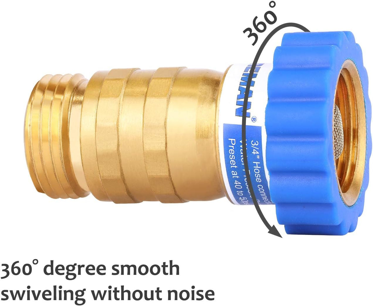 Lead-Free Brass Water Pressure Regulator 40-50 psi Pack of 2 C72085