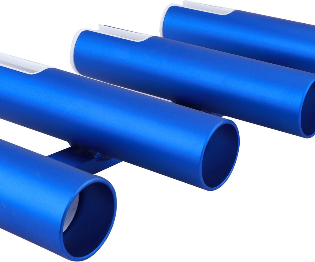 Wall-Mounted Aluminium Fishing Rod Holder 4 Link Tube Pack of 2 C650