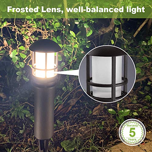 12-Pack 3W 12V Low Voltage Pathway Lights, Aluminum Housing, 5000K Cool White S792