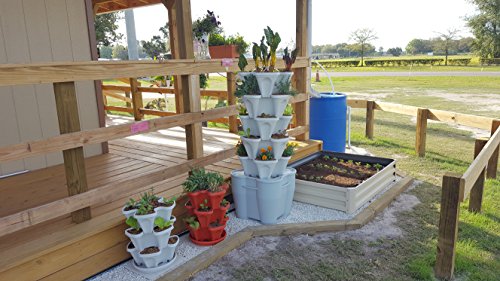 Standard Kit Stone Self Watering Vertical Tower Gardening System W275