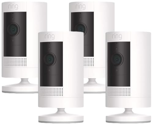 White Weather-Resistant Outdoor Camera with Color Night Vision O28895
