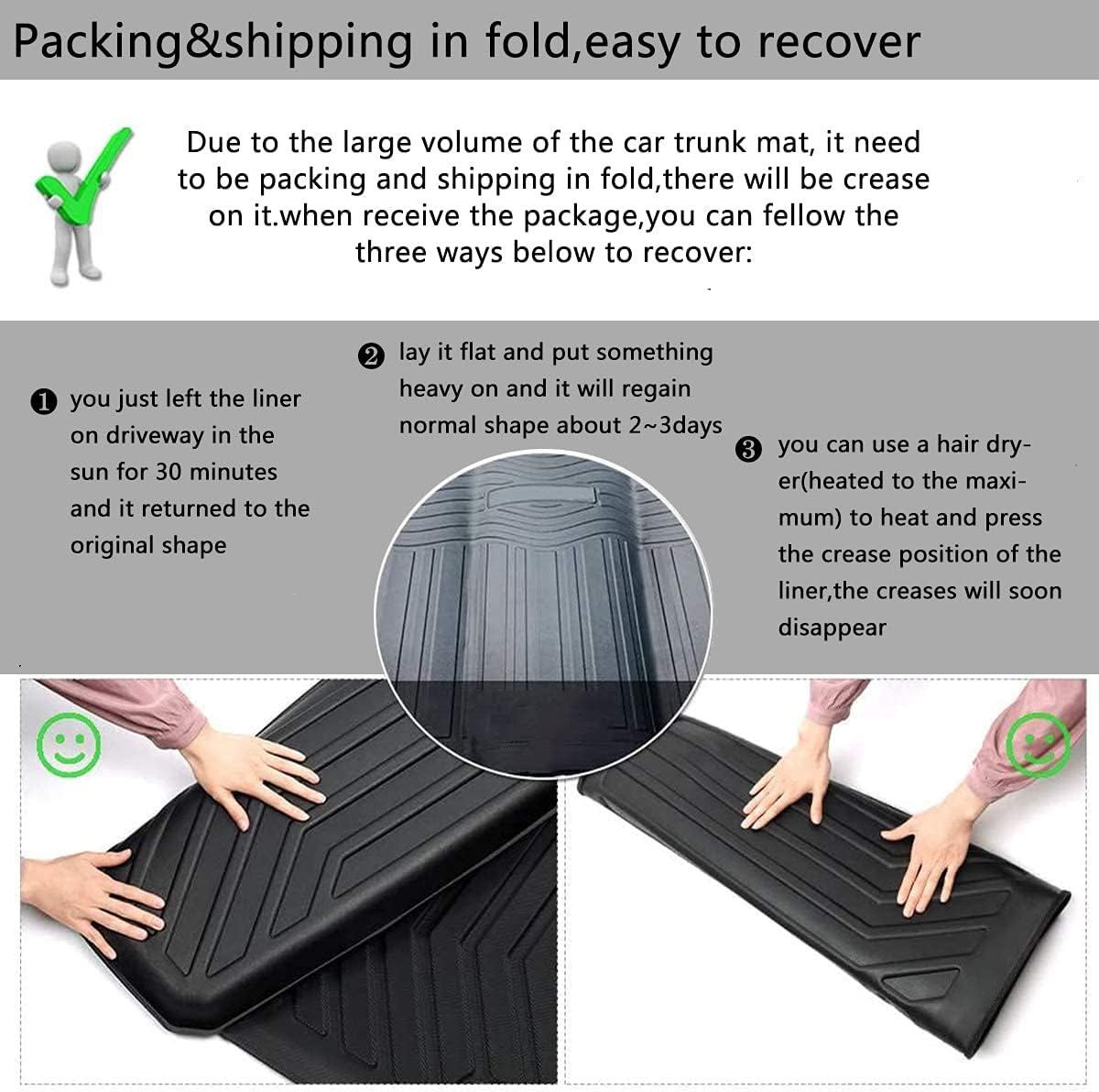 All-Weather Rear Cargo Area Trunk Mat Liner T954880