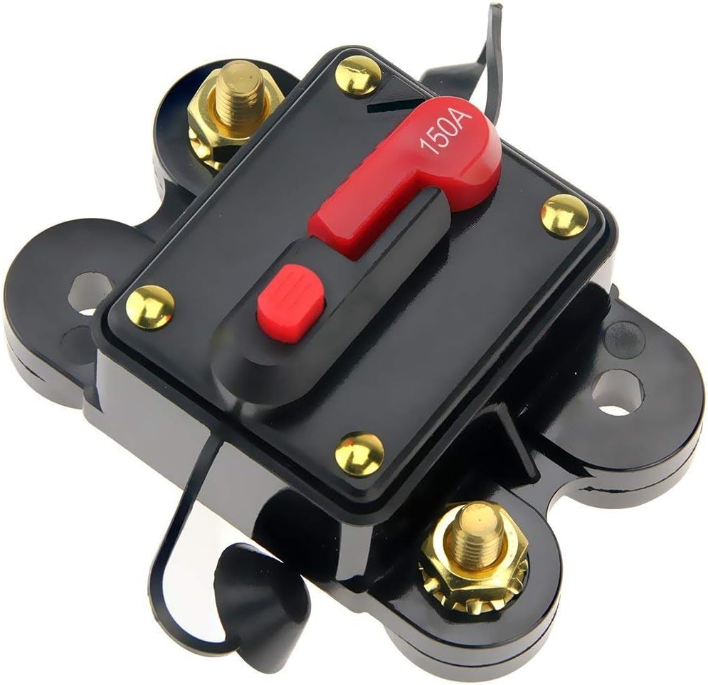 60Amp Circuit Breaker with Manual Reset 12V-48V DC Waterproof Pack of 2 B107086