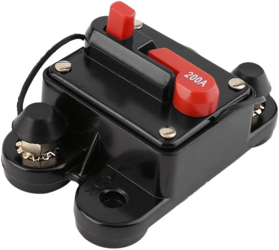 60Amp Circuit Breaker with Manual Reset 12V-48V DC Waterproof Pack of 2 B107086