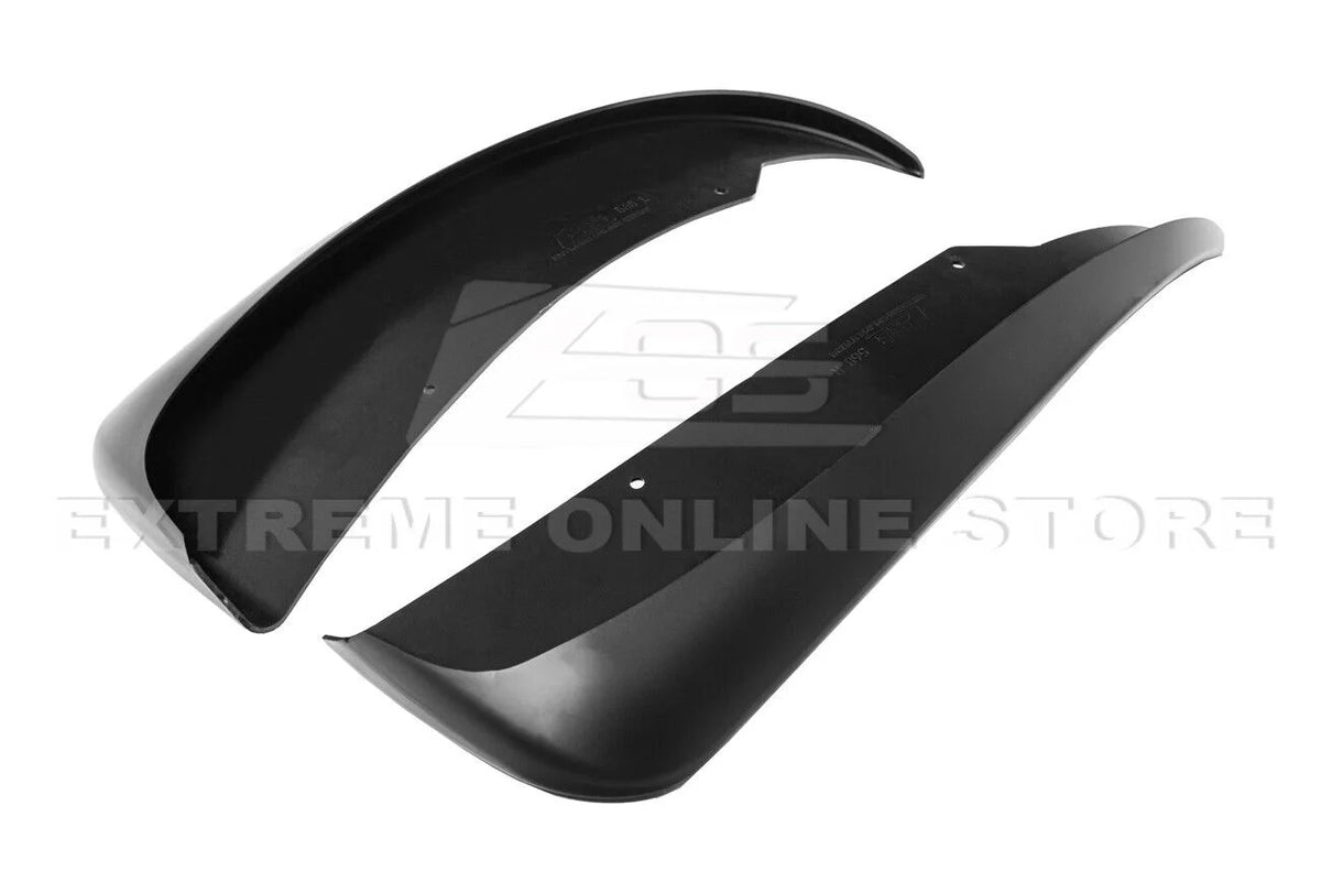 GM Factory XL Extended Style Front & Rear Side Splash Guards Mud Flap Pair ( ABS Plastic - Matte Black ) U514049