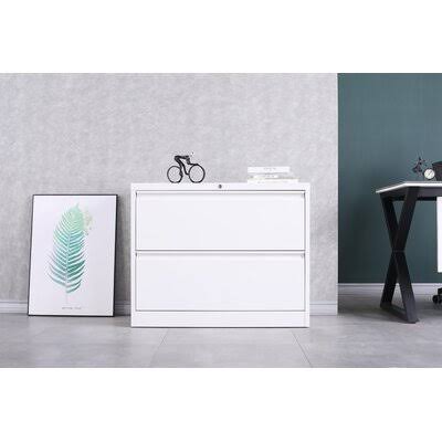 White Lateral File Cabinet F840