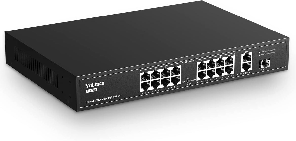 8 Port Gigabit PoE Unmanaged Ethernet Switch Pack of 2 W6627