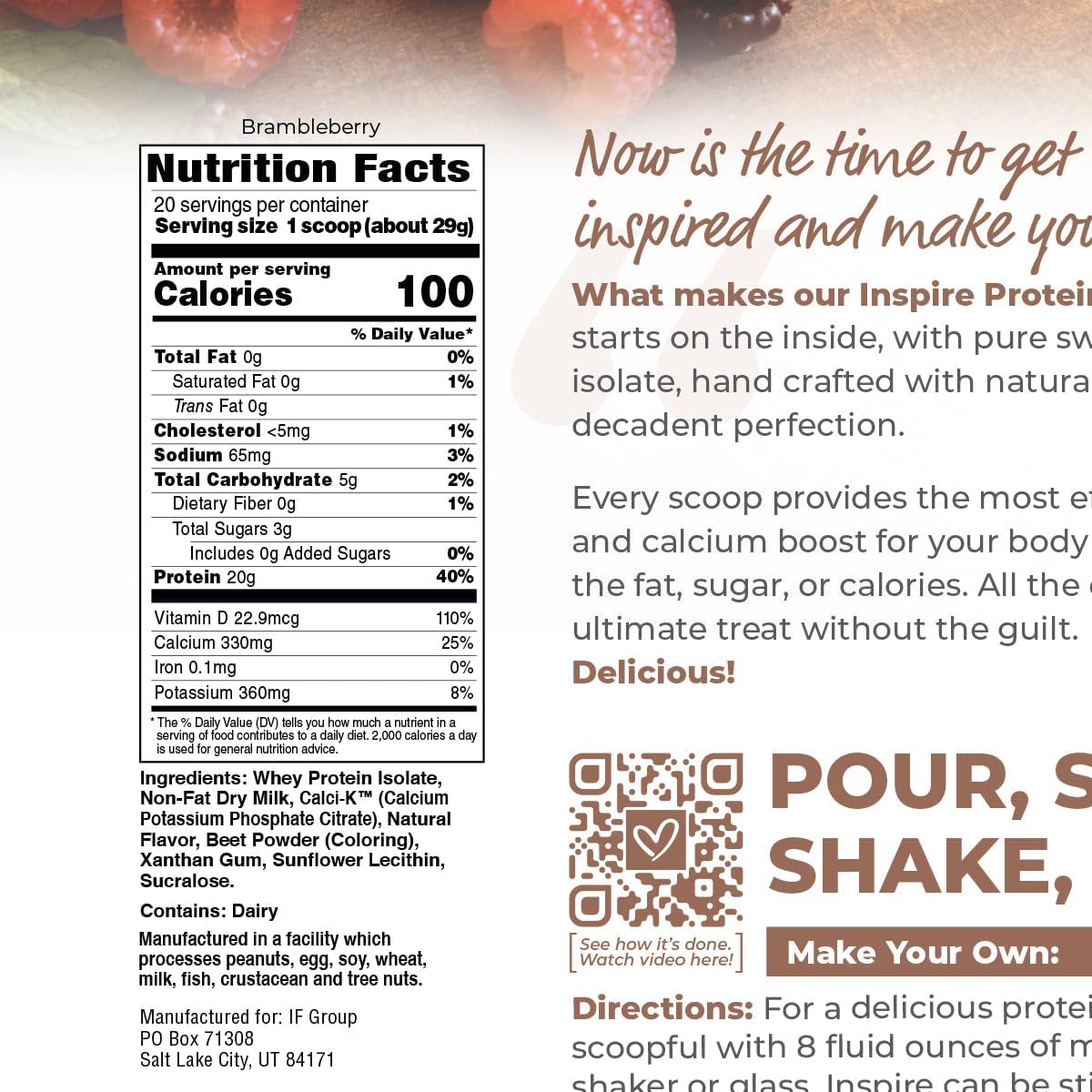 20g Whey Protein Isolate Powder I472