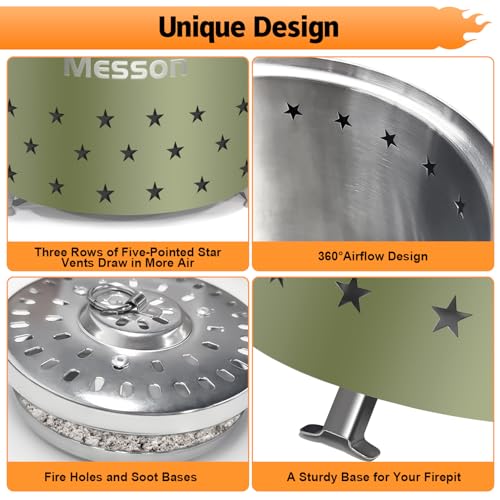 Stainless Steel Mini Tabletop Fire Pit with Stand and Travel Bag P851