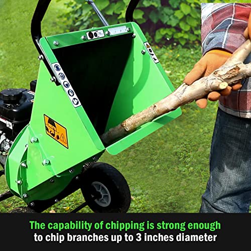 7HP Gas Powered Wood Chipper Shredder Mulcher A667
