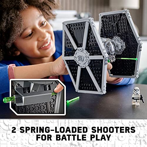 Imperial TIE Fighter Building Toy with Stormtrooper and Pilot Minifigures X63318