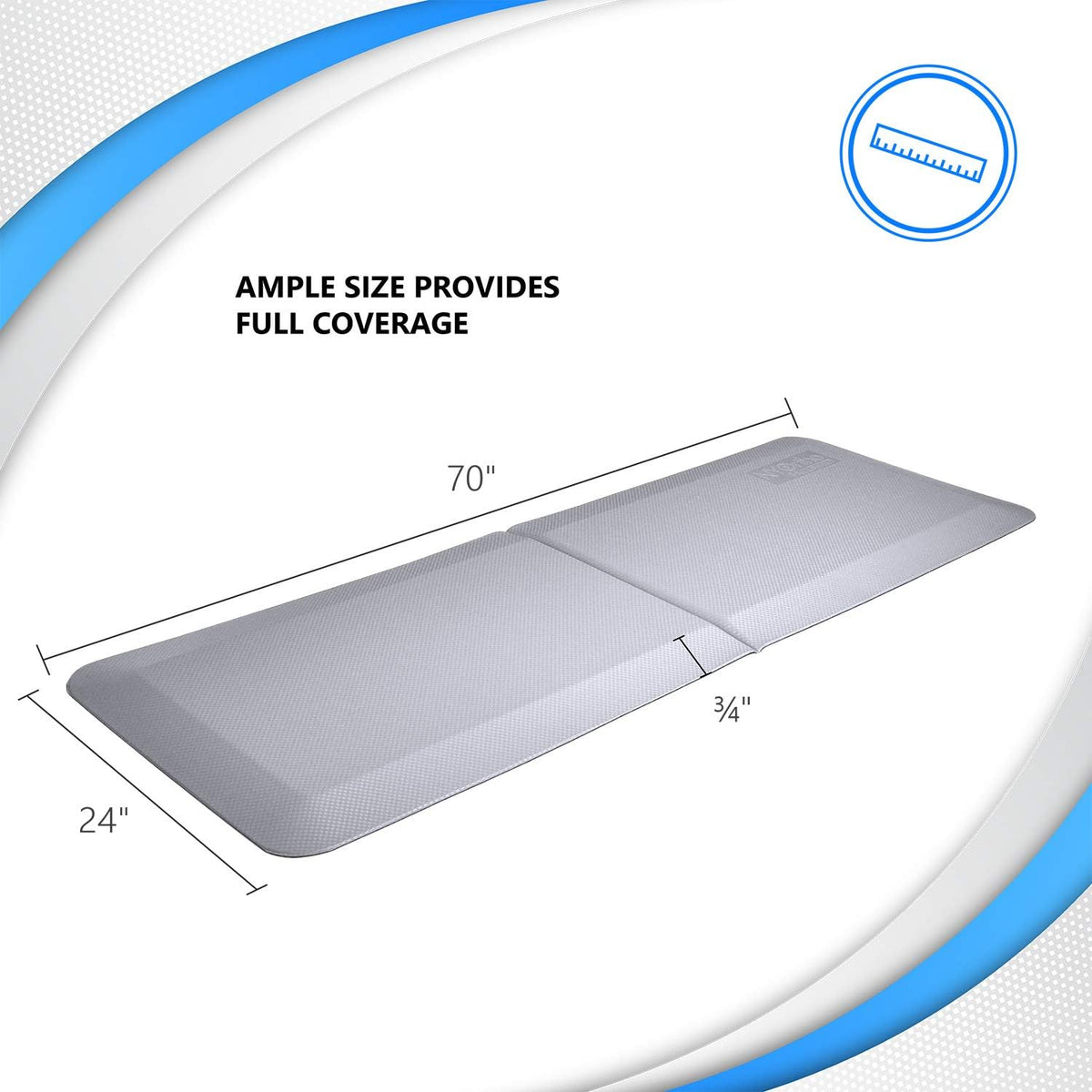 Foldable Non-Slip Beveled Edge Floor Mats Y219108