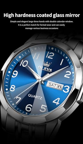 Stainless Steel Analog Quartz Date Luminous Wrist Watch H143070