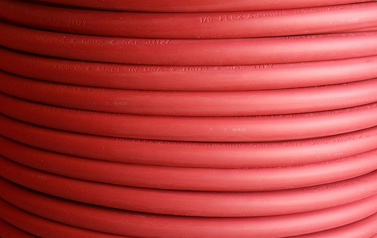 #4 Gauge AWG Welding Battery Cable Red 600 V 30 Feet I45051