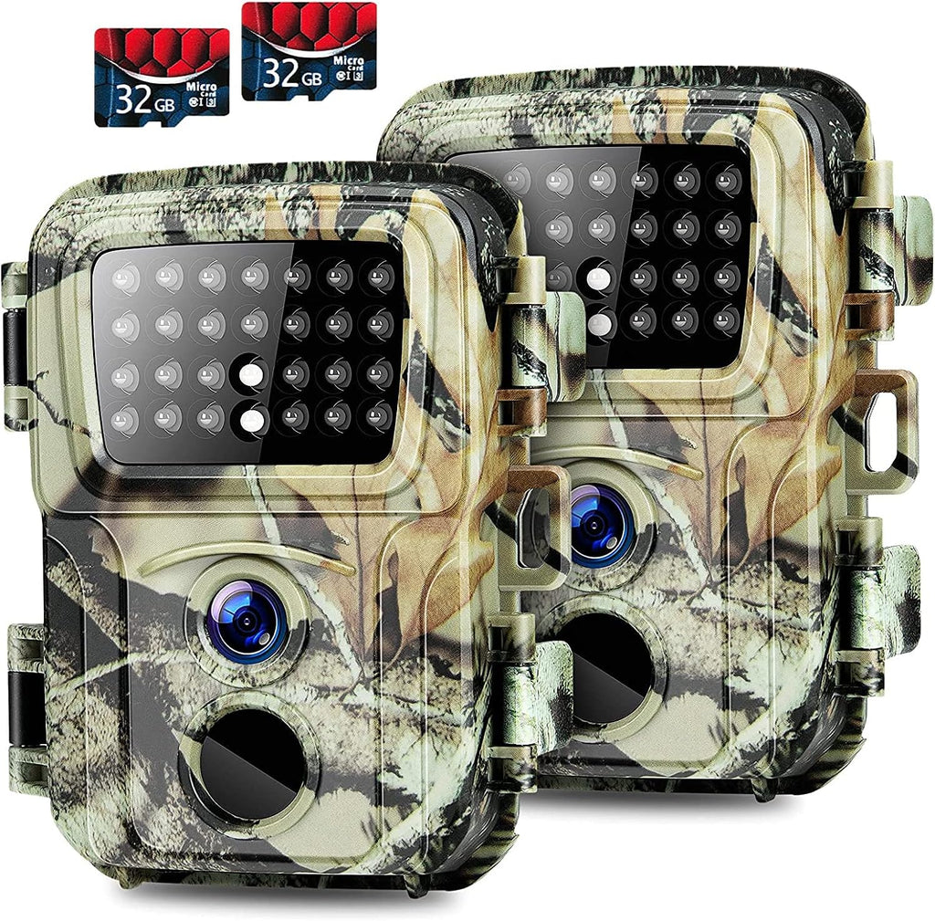 2 Pack 20MP 1080P Trail Camera with Night Vision U7774