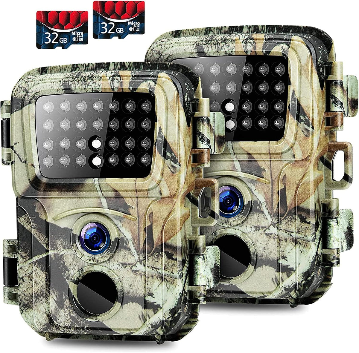 2 Pack 20MP 1080P Trail Camera with Night Vision U7774
