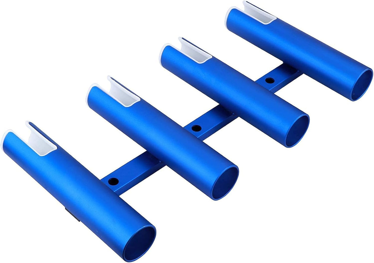 Wall-Mounted Aluminium Fishing Rod Holder 4 Link Tube Pack of 2 C650