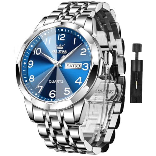 Stainless Steel Analog Quartz Date Luminous Wrist Watch H143070