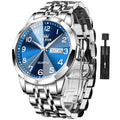Stainless Steel Analog Quartz Date Luminous Wrist Watch H143070