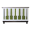 Green/White Vertical Crib Liners B38560