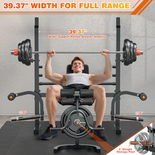 6 in 1 Adjustable Weight Bench with Leg Extension F498159