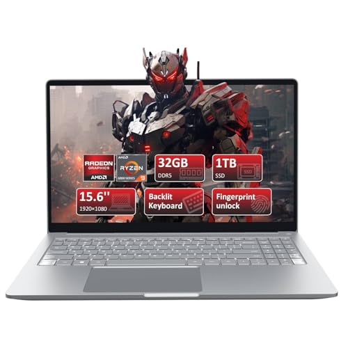 15.6" FHD Gaming Laptop with AMD Ryzen 9 6900HX, 32GB DDR5 RAM, 1TB NVMe SSD, Windows 11 Pro O8185