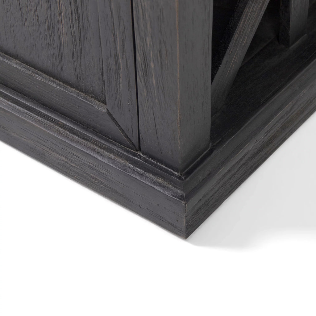 Acacia Wood Storage Bench with Cushion C85504