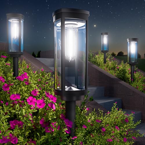8 Pack Solar Powered Waterproof Outdoor Pathway Lights N9302
