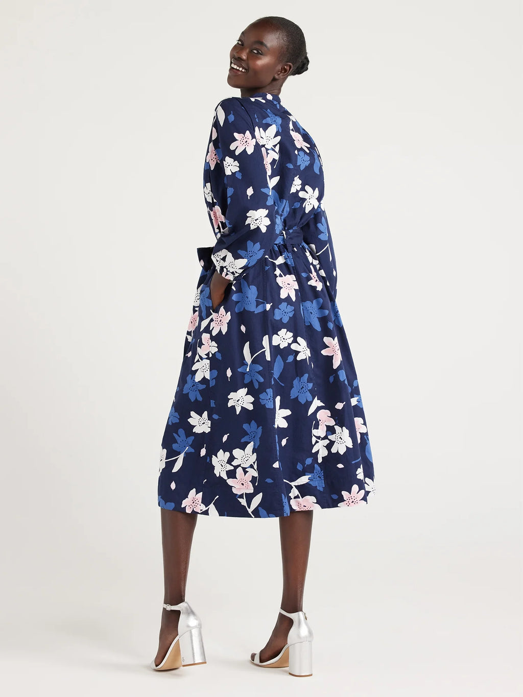 Belted Midi Dress T6040