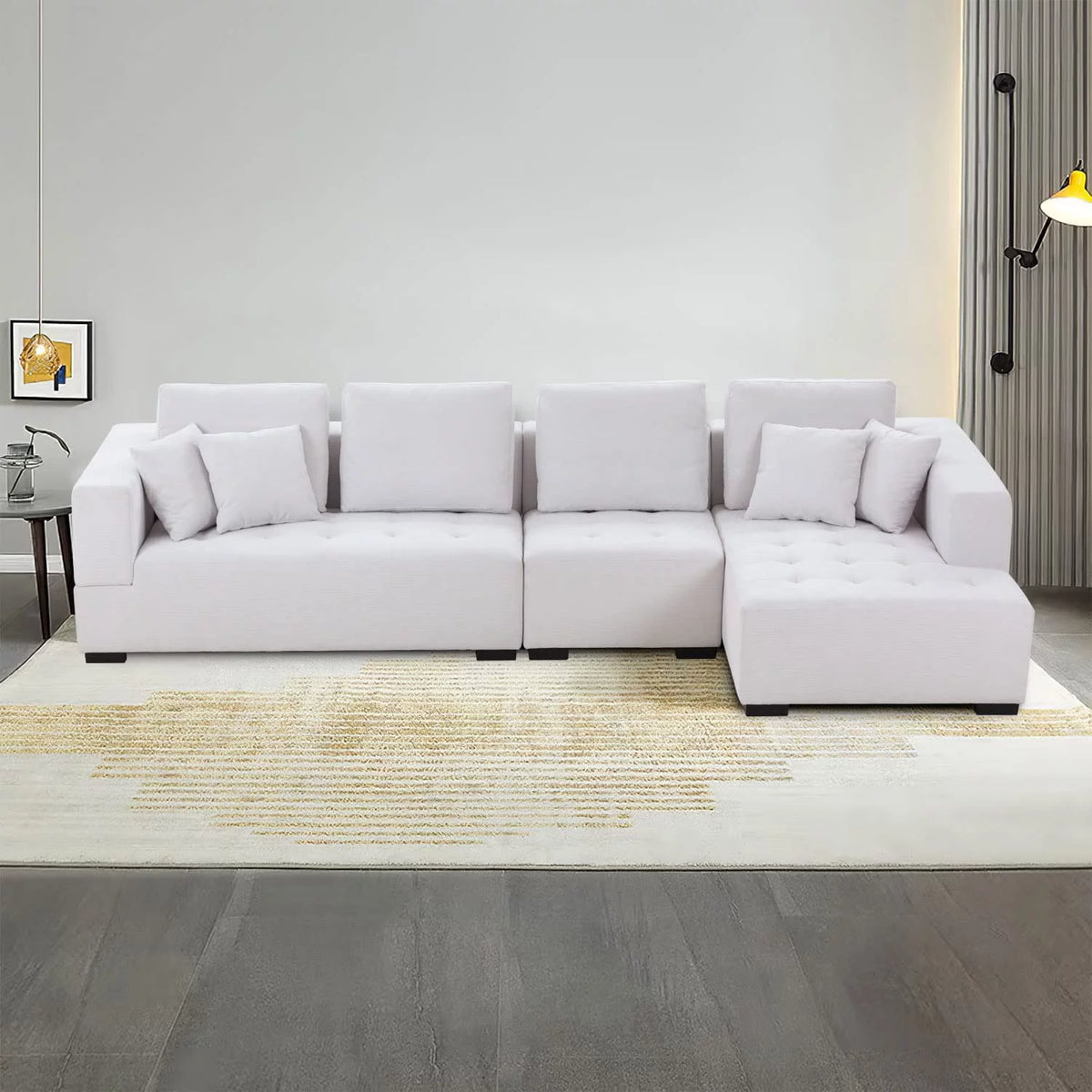 134.6'' L-Shape Sectional Sofa with Chaise Lounge V905601