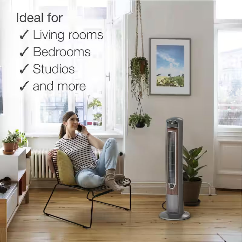 42 in. 3-Speed Oscillating Tower Fan with Remote Control H288498