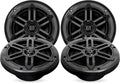 Four 1000 Watt Peak 6.5-inch 2-Way Marine Speakers with Bluetooth Amplifier B66720