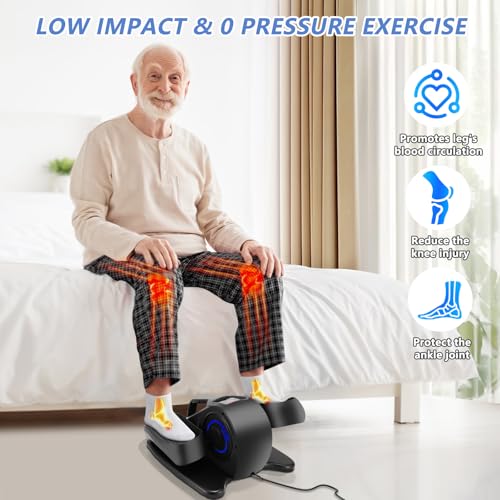 Adjustable Seated Under Desk Elliptical Machine with Remote C953092