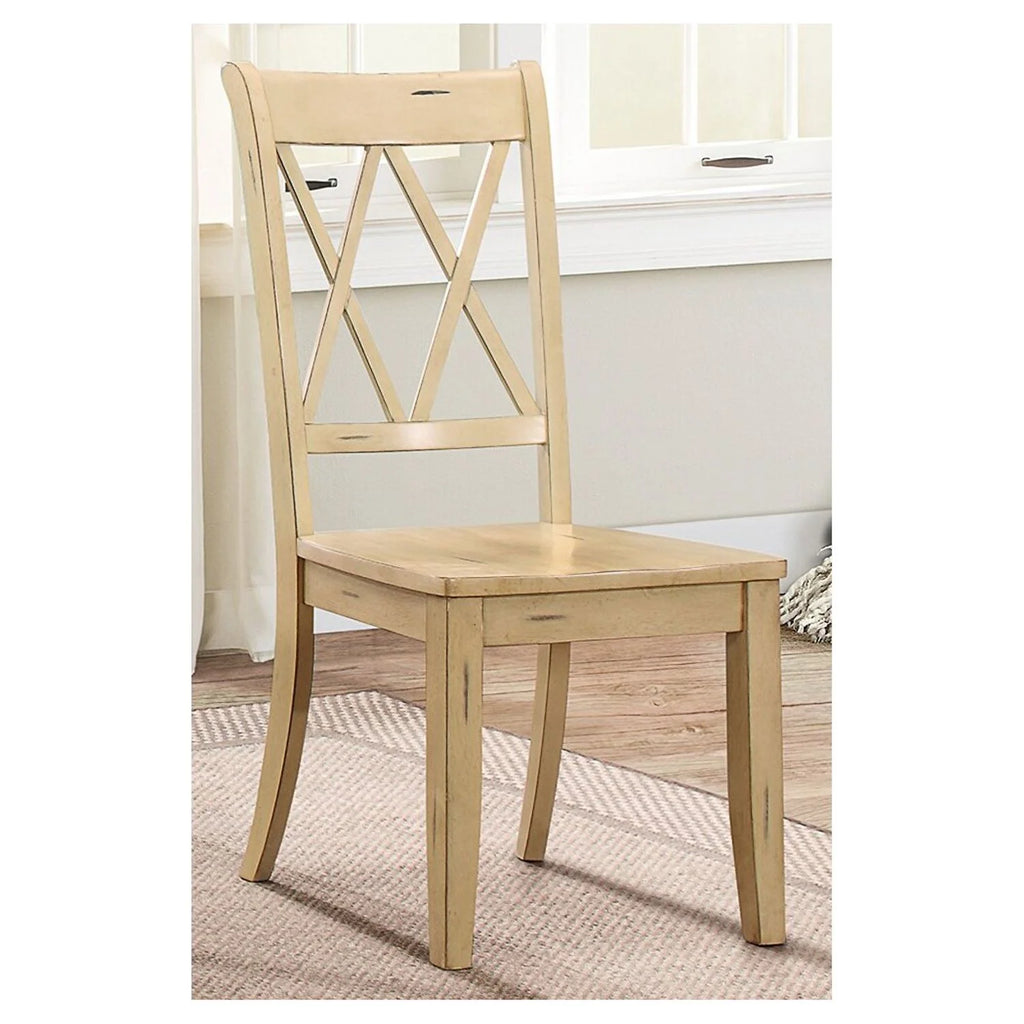 Pine Veneer Side Chair Set of 2 I8455