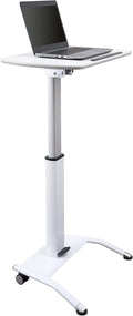 White Pneumatic Adjustable-Height Lectern V185