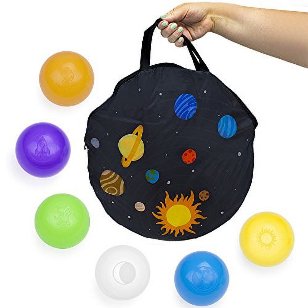 Space Adventure Rocket Play Tent with 100 Soft Ball Pit Balls D116